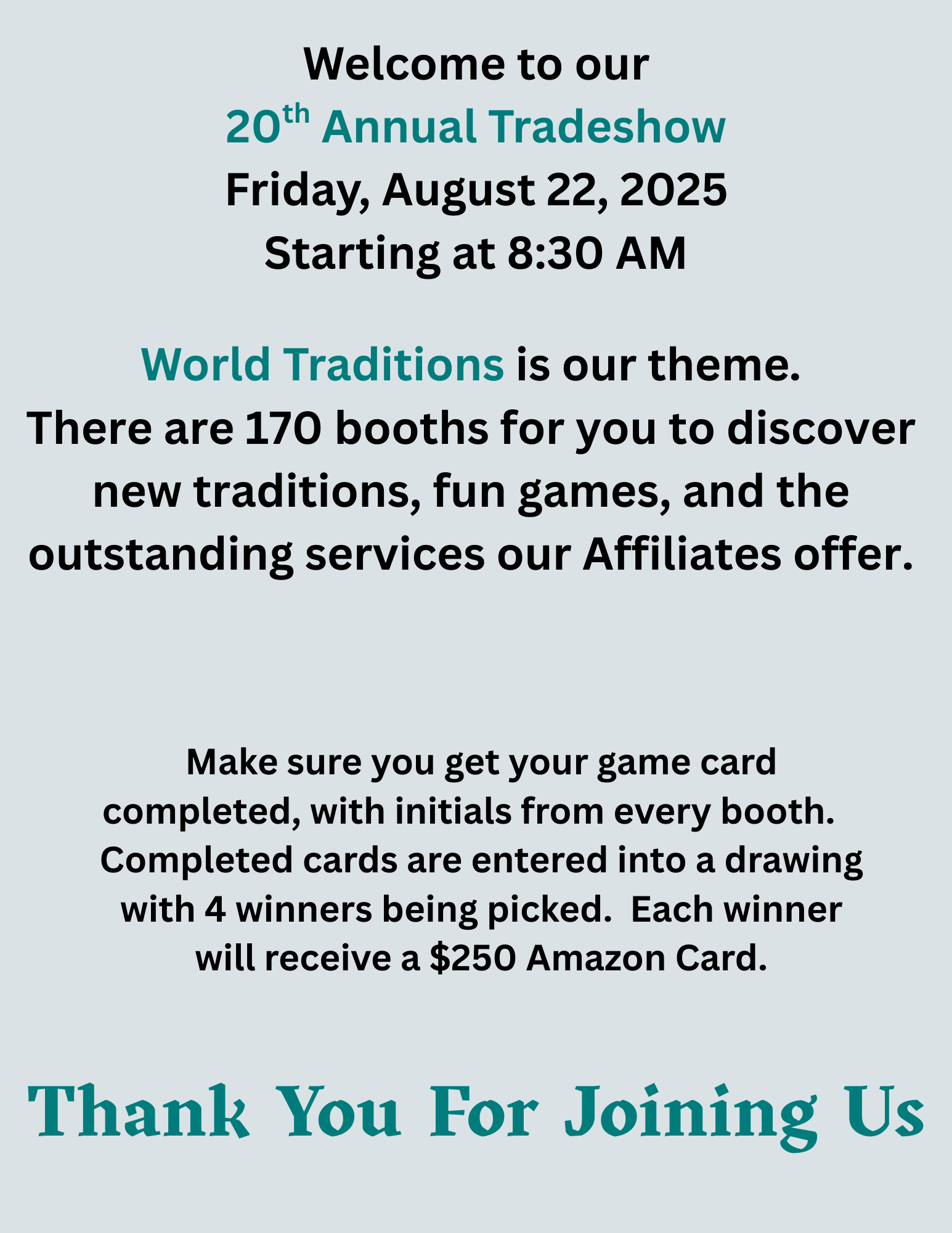 20th Annual AACM Trade Show Brochure